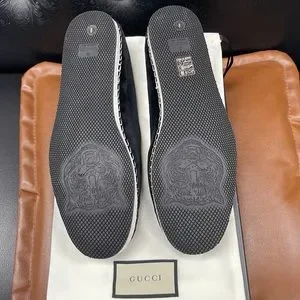 GUCCI VELVET NWOT BEADED ACCENT BLACK LOAFERS SHOES SIZE 8 Gucci | Shoes | Gucci Velvet Nwot Beaded Accent Black  main image 3